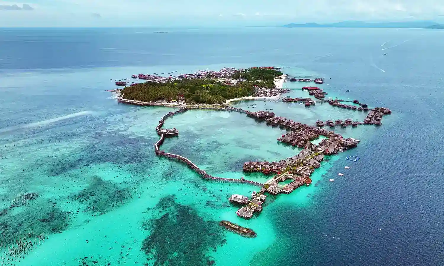 Mabul island, aerial view