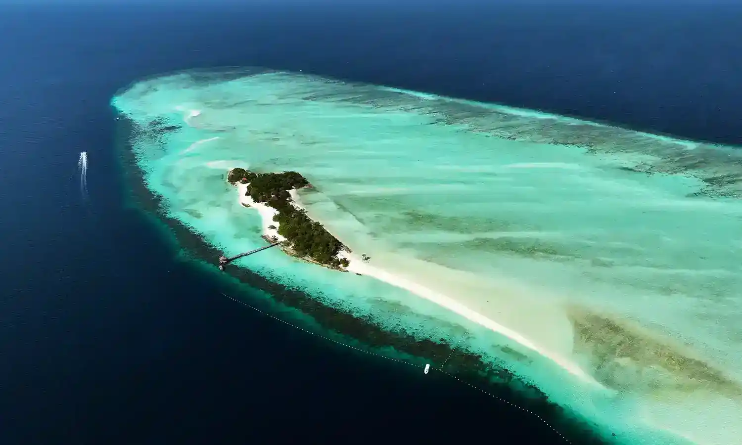 Mataking island, aerial view